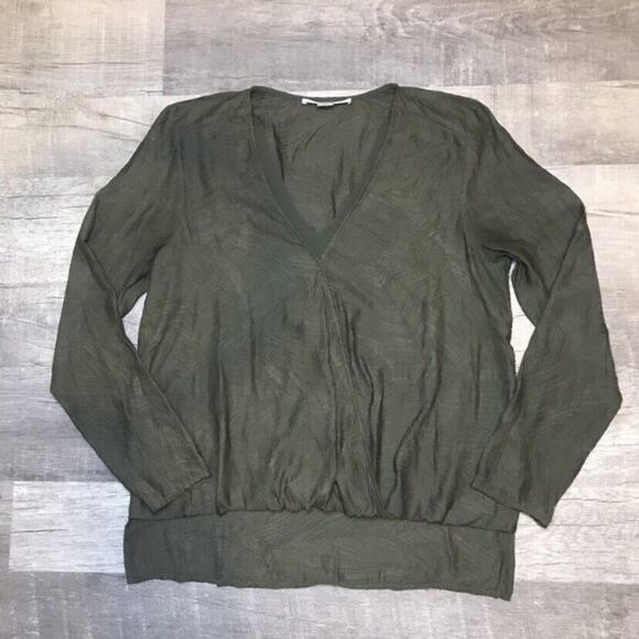 Cooper & Ella Green Wrap Front Blouse - Picture 4 of 8